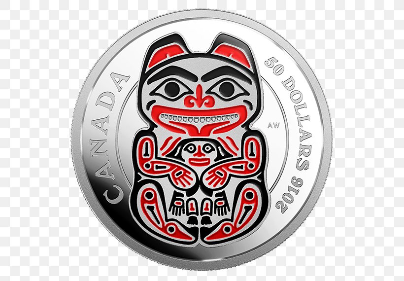 Haida Gwaii Haida People Silver Coin Gold, PNG, 570x570px, Haida Gwaii, Bear, Bullion, Coin, Gold Download Free