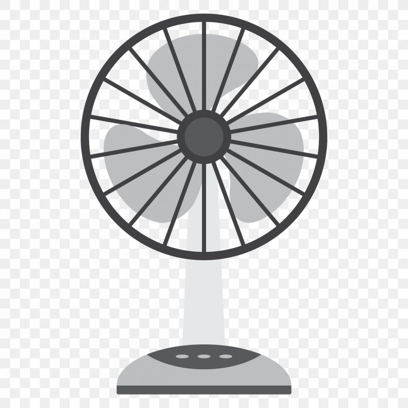 Hand Fan Clip Art, PNG, 2400x2400px, Fan, Alloy Wheel, Bicycle Part, Bicycle Wheel, Black And White Download Free
