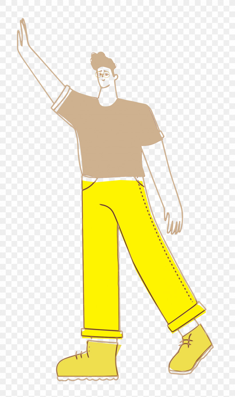Cartoon Megabyte Icon Yellow, PNG, 1481x2500px, Boy Standing, Cartoon, Clothing, Kilobyte, Logo Download Free