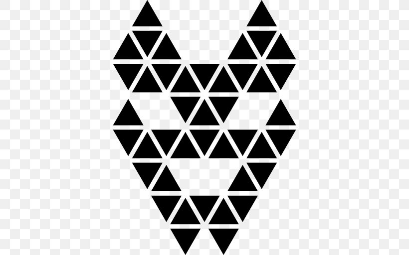 Shape Symmetry Polygon Triangle Creatures Ferris, PNG, 512x512px, Shape, Asymmetry, Black, Black And White, Face Download Free