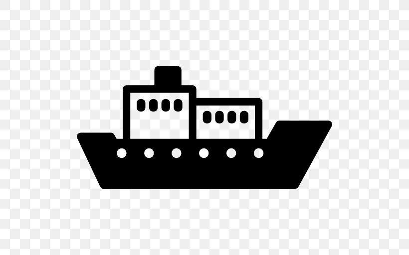 Cargo Ship Transport Boat, PNG, 512x512px, Car, Black, Black And White, Boat, Brand Download Free