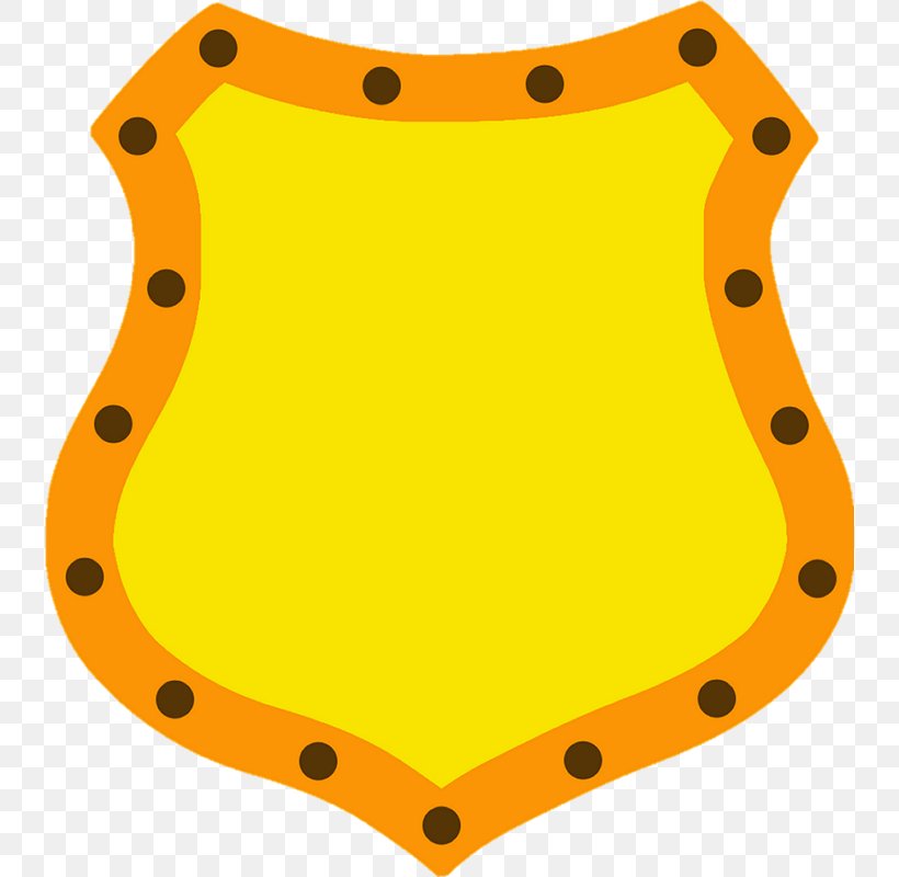 Yellow Shield Cartoon Orange, PNG, 738x800px, Yellow, Animation, Area, Cartoon, Designer Download Free