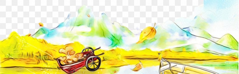 Yellow Vehicle Transport, PNG, 1000x313px, Watercolor, Paint, Transport, Vehicle, Wet Ink Download Free