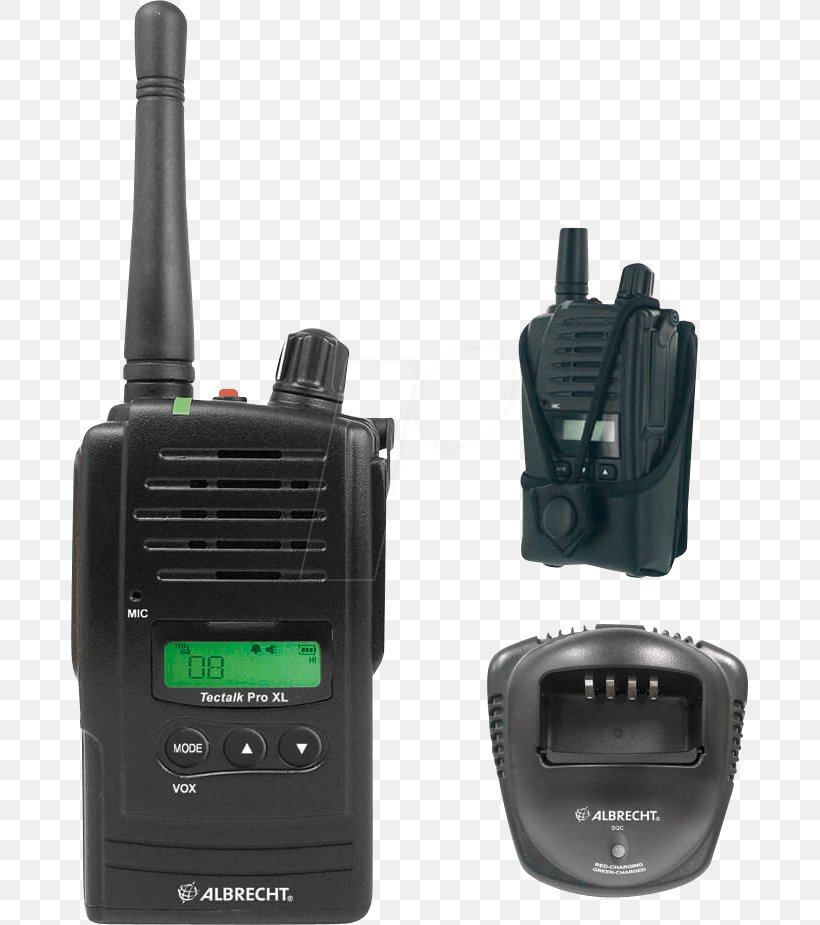 PMR446 Walkie-talkie Albrecht Tectalk PRO XL PMR 8-channel Two-way Radio Radiostanice, PNG, 677x925px, Walkietalkie, Communication, Communication Channel, Communication Device, Electronic Device Download Free