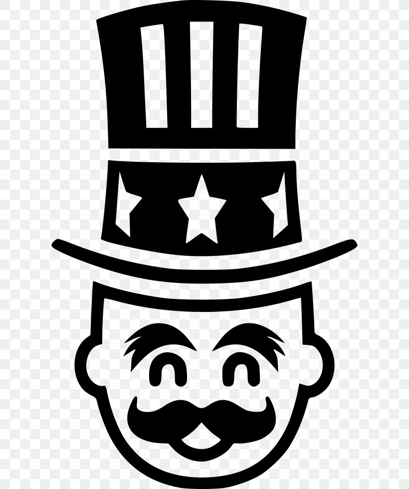 Uncle Sam Clip Art Hat Block Vector Graphics, PNG, 614x980px, Uncle Sam, Artwork, Black And White, Cap, Doctoral Hat Download Free