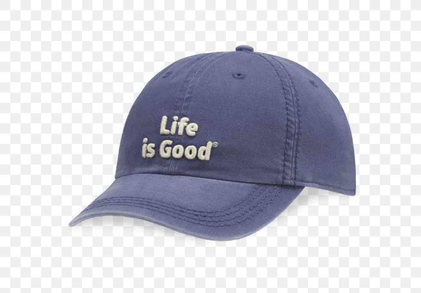 Baseball Cap Hat Life Is Good, PNG, 570x570px, Baseball Cap, Baseball, Blue, Cap, Hat Download Free