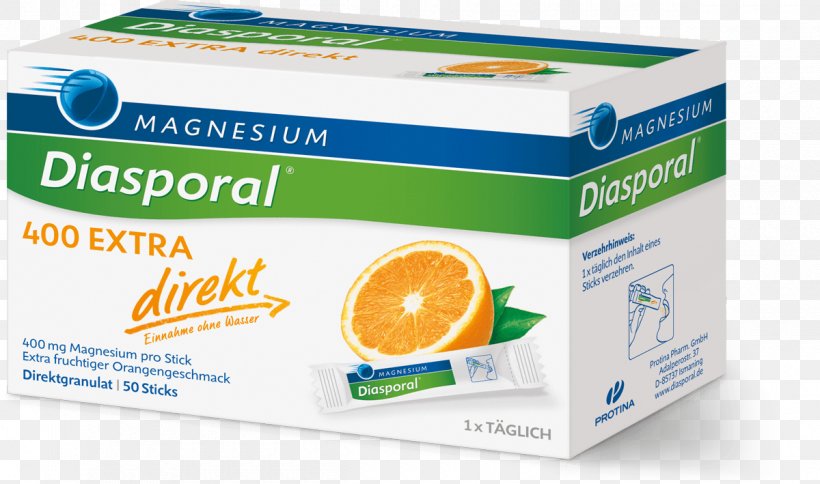 Magnesium Diasporal 400 Extra Direkt Granulat, 20 Pcs Sticks Dietary Supplement BioVita Magnesium Diasporal Direkt 400 Mg Apelsin, PNG, 1200x709px, Dietary Supplement, Brand, Citric Acid, Diet, Fatigue Download Free