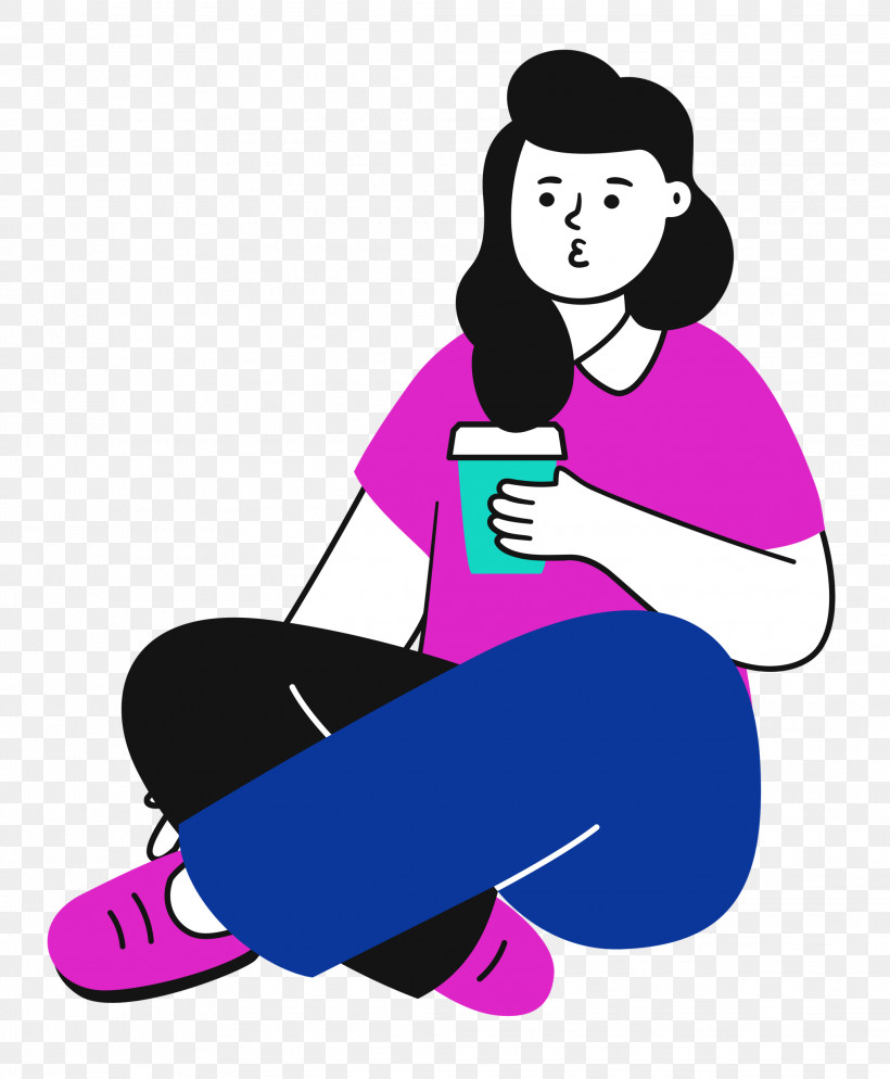 Sitting On Floor Sitting Woman, PNG, 2062x2500px, Sitting On Floor, Arm Cortexm, Behavior, Cartoon, Character Download Free
