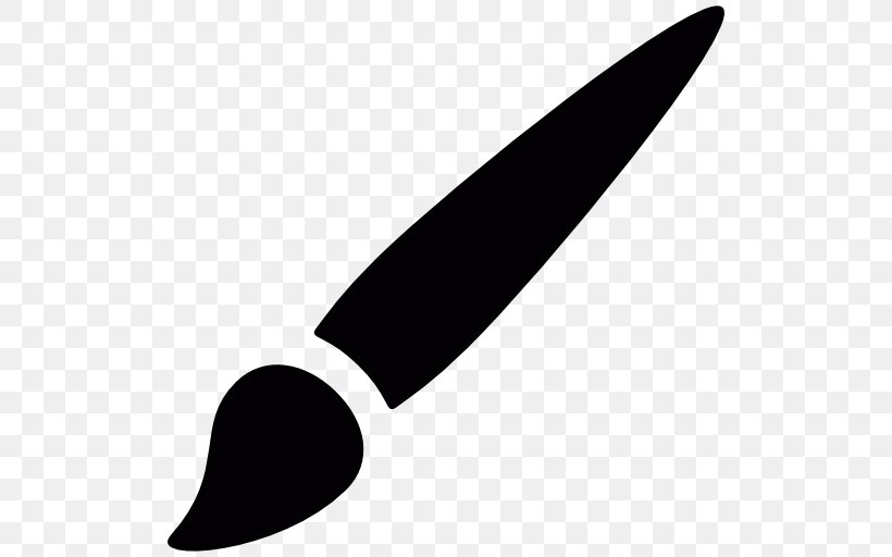 Paintbrush Painting, PNG, 512x512px, Brush, Black, Black And White, Cold Weapon, Drawing Download Free
