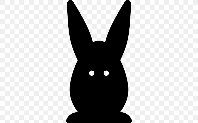 Domestic Rabbit Easter Bunny Clip Art, PNG, 512x512px, Domestic Rabbit, Black, Black And White, Easter, Easter Bunny Download Free