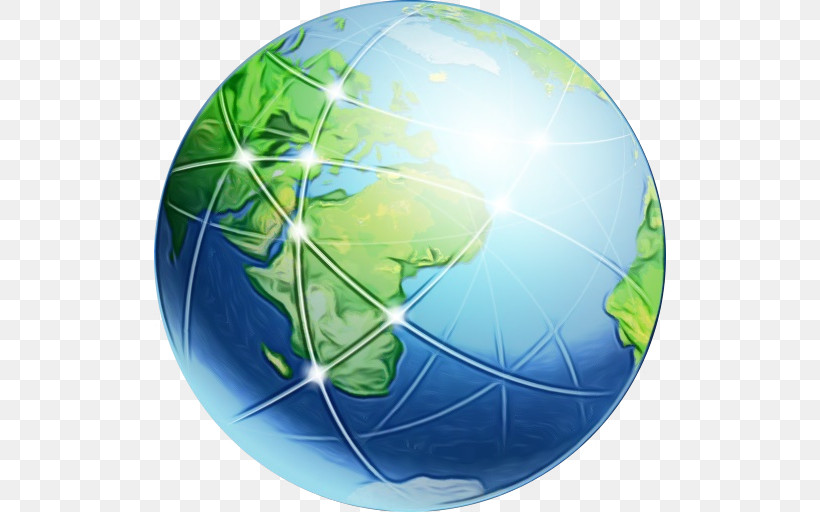 Earth World Globe Planet Sphere, PNG, 512x512px, Watercolor, Earth, Globe, Paint, Planet Download Free