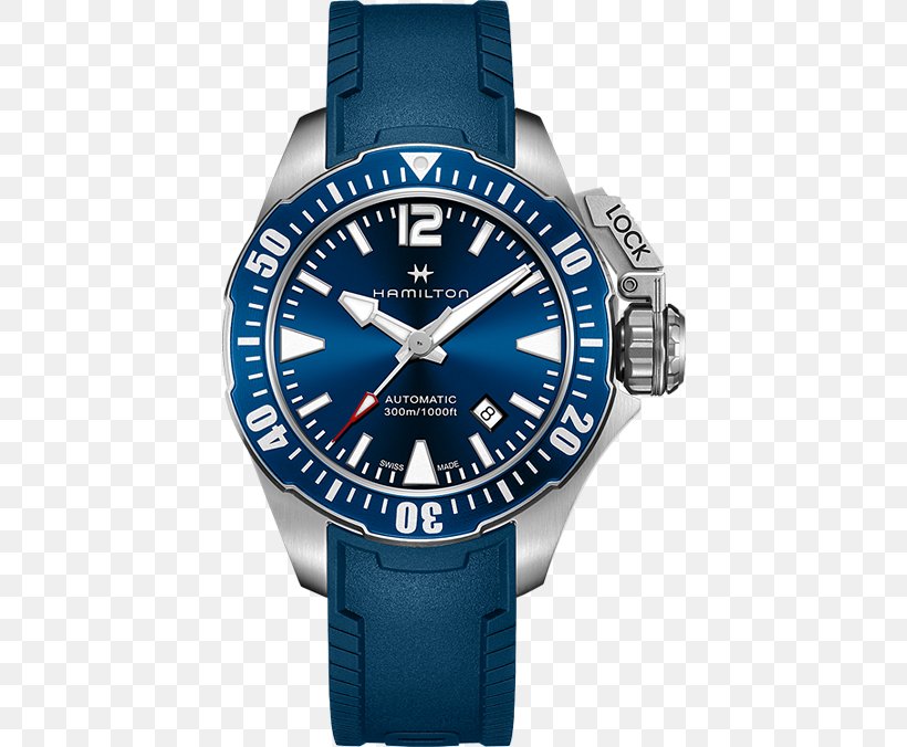 Hamilton Watch Company Diving Watch Lancaster Frogman, PNG, 420x676px, Hamilton Watch Company, Automatic Watch, Blue, Brand, Cobalt Blue Download Free