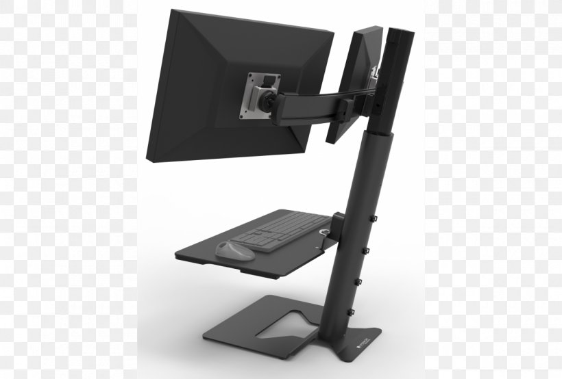 Sit-stand Desk Computer Monitors Multi-monitor Monitor Mount, PNG, 1200x812px, Sitstand Desk, Arm Span, Articulating Screen, Computer Hardware, Computer Monitor Accessory Download Free