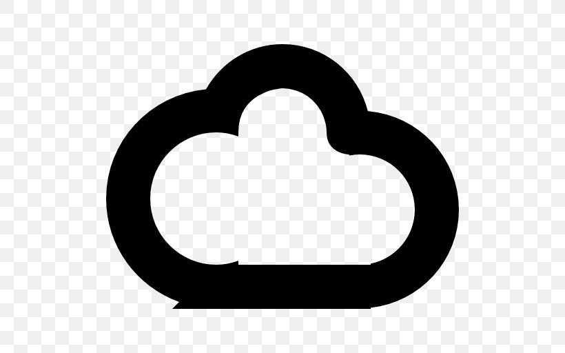 Cloud Computing Cloud Storage Clip Art, PNG, 512x512px, Cloud Computing, Black And White, Cloud, Cloud Storage, Heart Download Free