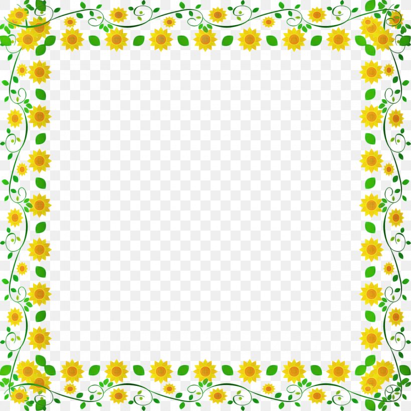 Flower Background Frame, PNG, 1280x1280px, Picture Frames, Common Sunflower, Digital Distribution, Flower, Flower Frame Download Free