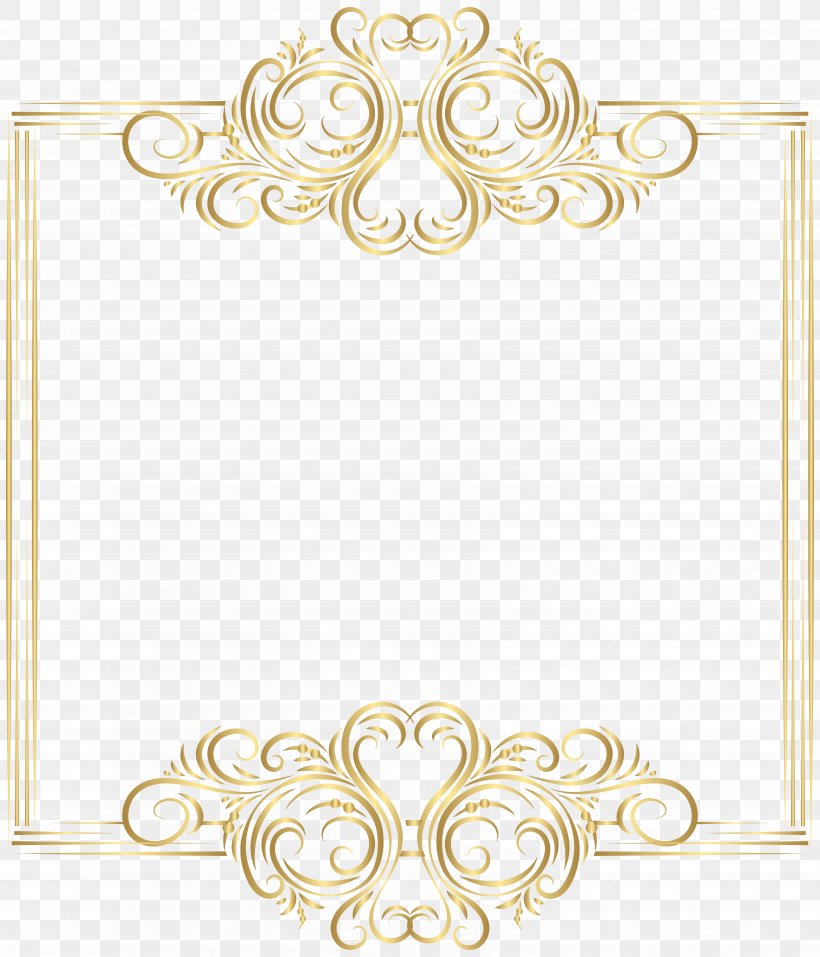 Gold Clip Art, PNG, 6853x8000px, Borders And Frames, Area, Art, Art Museum, Border Download Free