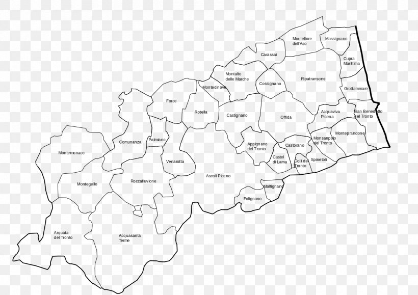 Provincia Di Ascoli Piceno Locator Map Location, PNG, 1280x905px, Map, Area, Ascoli Piceno, Black And White, English Download Free