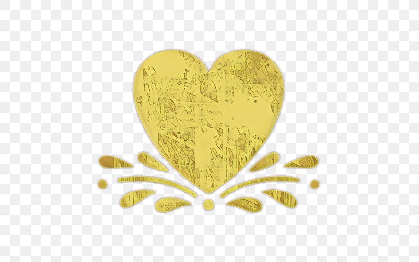 Yellow Heart Leaf Love Heart, PNG, 512x512px, Cartoon, Gold, Heart, Leaf, Logo Download Free