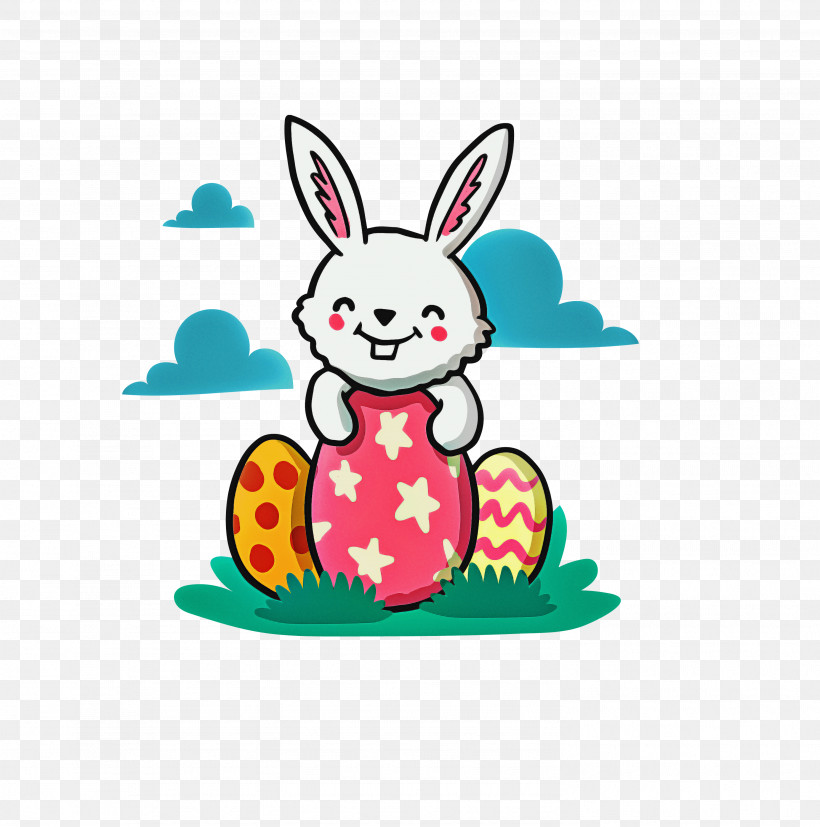 Easter Bunny, PNG, 2972x3000px, Cartoon, Easter Bunny, Easter Egg, Rabbit, Rabbits And Hares Download Free