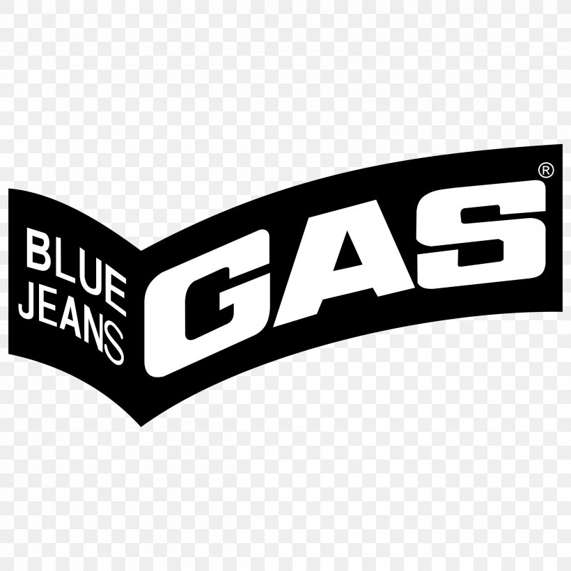 Logo Gas Jeans Brand Trademark, PNG, 2400x2400px, Logo, Area, Automotive Design, Black And White, Brand Download Free