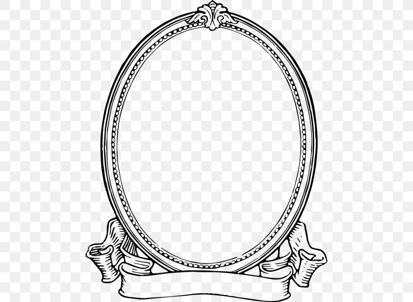 Picture Frames Digital Photo Frame Clip Art, PNG, 480x599px, Picture Frames, Antique, Area, Black And White, Body Jewelry Download Free