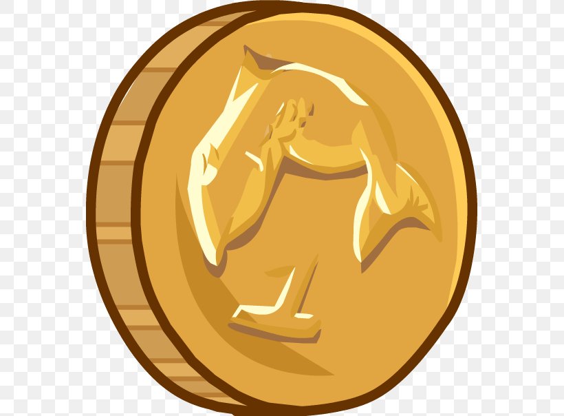 Club Penguin Gold Coin Clip Art, PNG, 569x604px, Club Penguin, Cartoon, Cheating In Video Games, Coin, Game Download Free