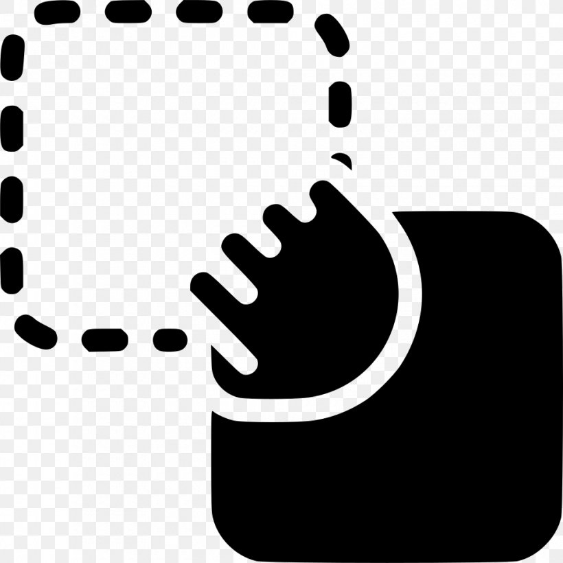Drag And Drop Cursor Pointer, PNG, 980x980px, Drag And Drop, Black, Black And White, Computer Software, Cursor Download Free