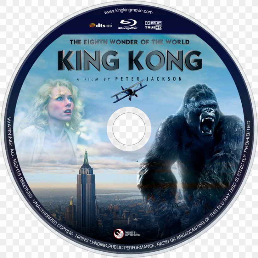 King Kong Godzilla Blu-ray Disc Hollywood, PNG, 1000x1000px, King Kong, Bluray Disc, Clock, Compact Disc, Dvd Download Free
