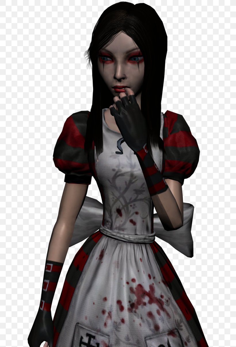 Alice Liddell American McGee's Alice Alice: Madness Returns Alice's Adventures In Wonderland Alice Through The Looking Glass, PNG, 663x1204px, Watercolor, Cartoon, Flower, Frame, Heart Download Free