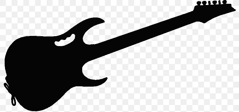 Bass Guitar Acoustic-electric Guitar Silhouette, PNG, 800x384px, Bass Guitar, Acoustic Electric Guitar, Acoustic Guitar, Acousticelectric Guitar, Black And White Download Free