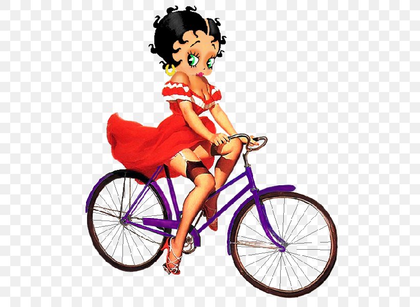 Betty Boop City Bicycle Cycling, PNG, 600x600px, Betty Boop, Bianchi, Bicycle, Bicycle Accessory, Bicycle Frame Download Free