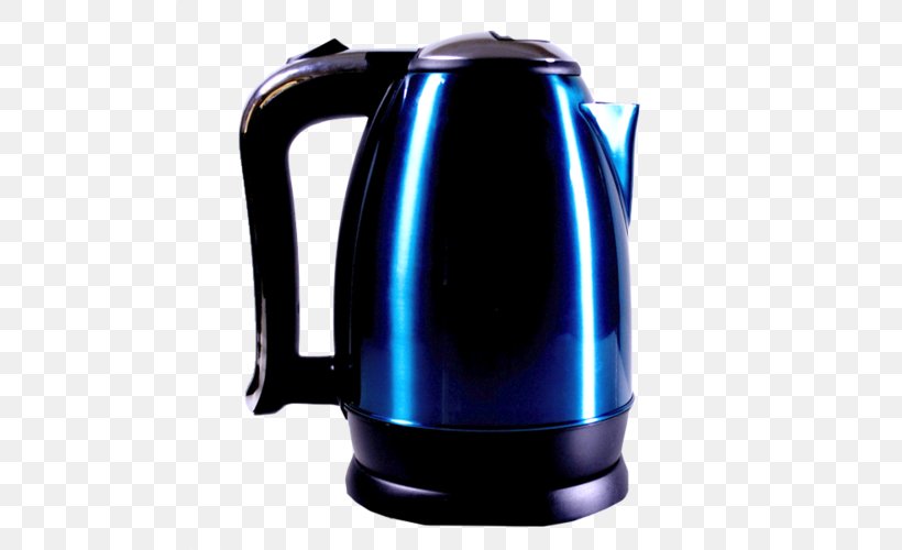 Electric Kettle Electricity Home Appliance Cordless, PNG, 500x500px, Kettle, Brand, Cobalt Blue, Cordless, Electric Blue Download Free