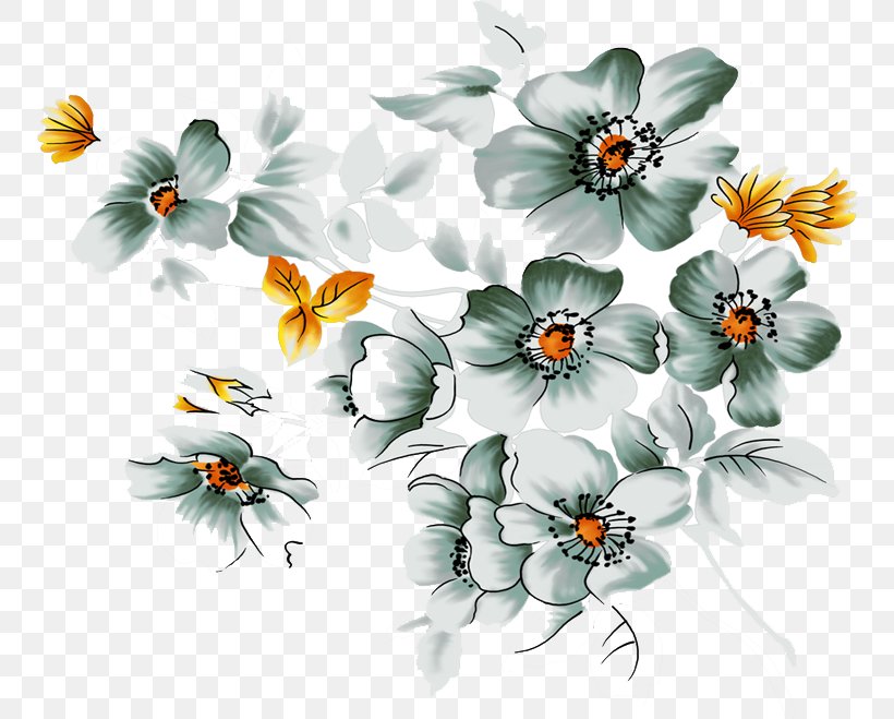 Flower Clip Art, PNG, 754x659px, Flower, Cartoon, Designer, Flora, Floral Design Download Free