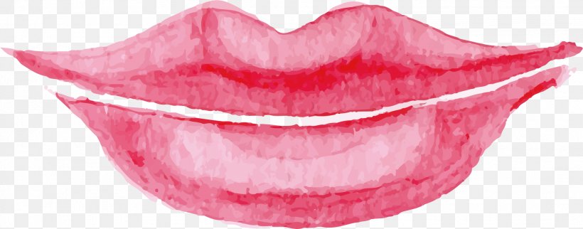 Lip Watercolor Painting Cartoon, PNG, 2019x793px, Lip, Cartoon, Kiss, Mouth, Painting Download Free