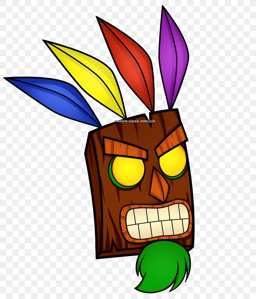 Crash Bandicoot Purple: Ripto's Rampage And Spyro Orange: The Cortex Conspiracy Aku Aku Coco Bandicoot Clip Art, PNG, 1349x1579px, Crash Bandicoot, Aku Aku, Art, Artwork, Bandicoot Download Free