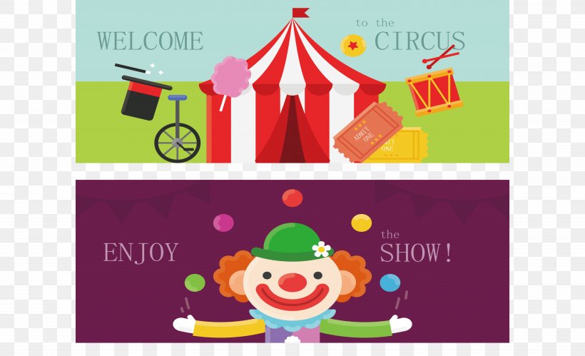 Euclidean Vector Clown Circus Icon, PNG, 5885x3585px, Clown, Animation, Area, Brand, Carpa Download Free