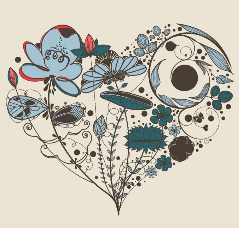 Love Drawing Art Ornament, PNG, 1024x975px, Watercolor, Cartoon, Flower, Frame, Heart Download Free