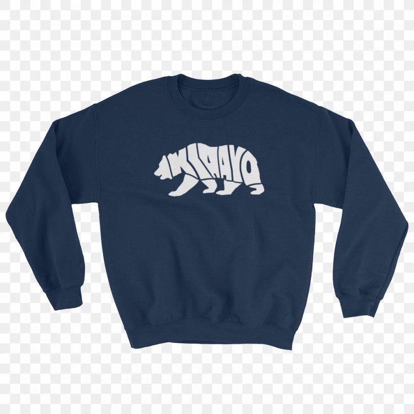 T-shirt Hoodie Crew Neck Sweater Neckline, PNG, 1000x1000px, Tshirt, Active Shirt, Black, Blue, Bluza Download Free