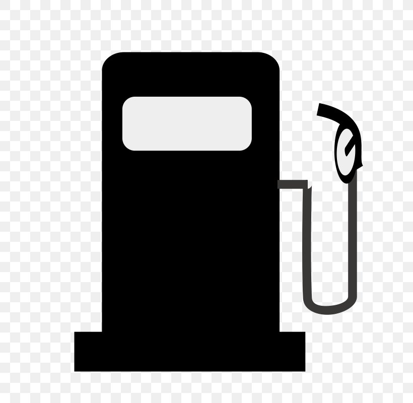 Fuel Dispenser Filling Station Gasoline Clip Art, PNG, 800x800px, Fuel Dispenser, Black, Black And White, Brand, Filling Station Download Free
