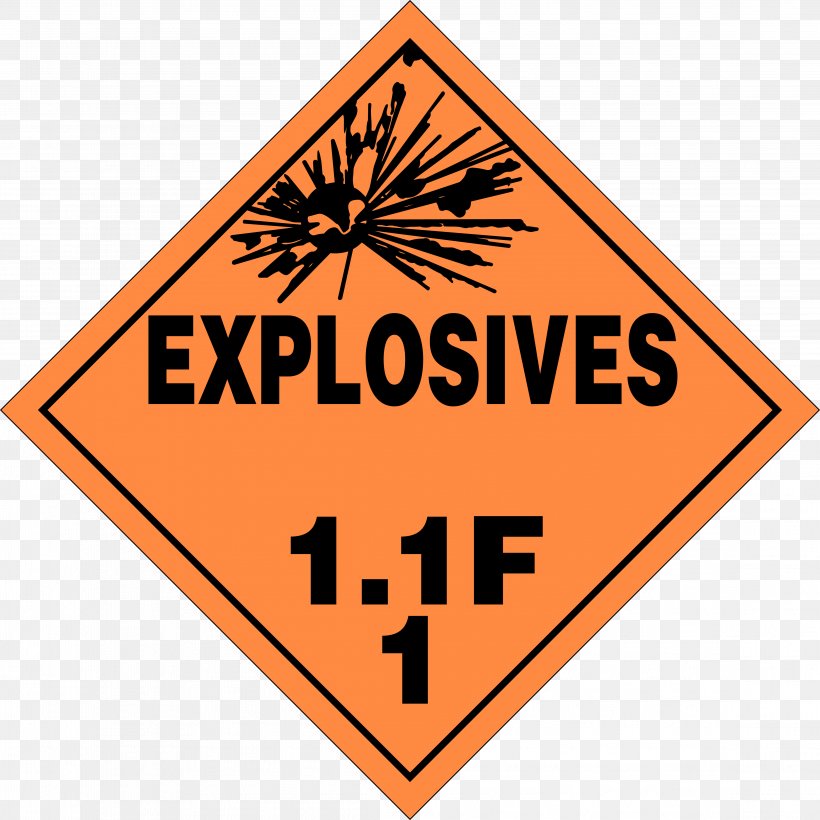 Explosive Material Placard Dangerous Goods Explosion Title 49 Of The Code Of Federal Regulations, PNG, 4582x4582px, Explosive Material, American Labelmark Company Inc, Area, Brand, Chemical Substance Download Free
