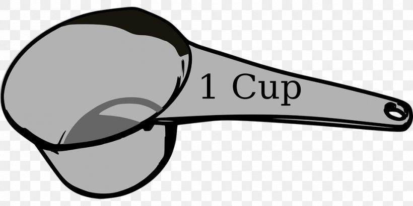 Measuring Cup Measuring Spoon Clip Art, PNG, 960x480px, Measuring Cup, Black And White, Cup, Hardware Accessory, Kitchen Download Free