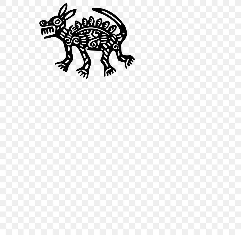 Mexican Hairless Dog Design Motifs Of Ancient Mexico Mexican Cuisine Calavera, PNG, 566x800px, Mexican Hairless Dog, Area, Art, Aztec, Black Download Free