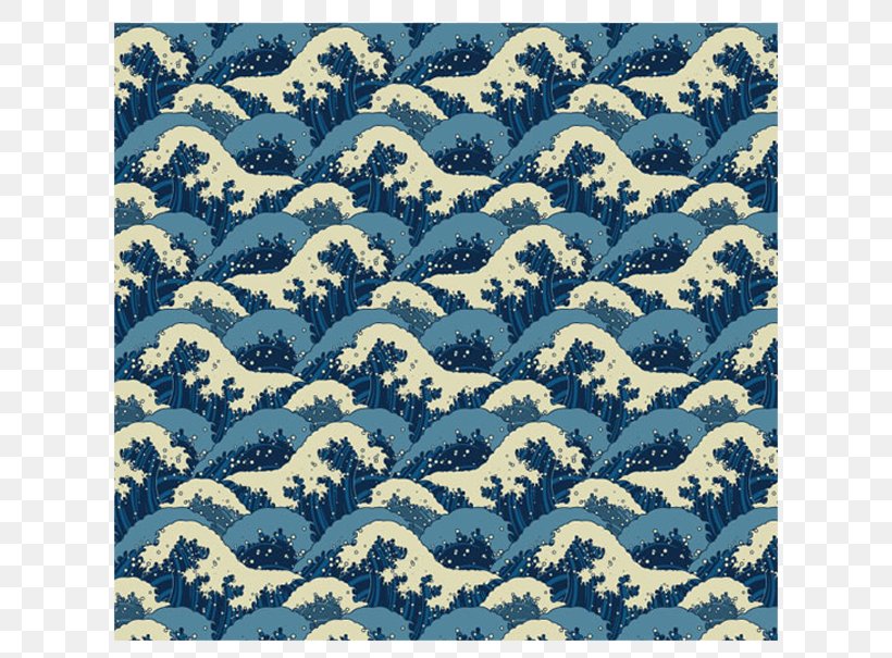 The Great Wave Off Kanagawa Japan Wind Wave Pattern, PNG, 650x605px, Great Wave Off Kanagawa, Area, Blue, Camouflage, Information Download Free