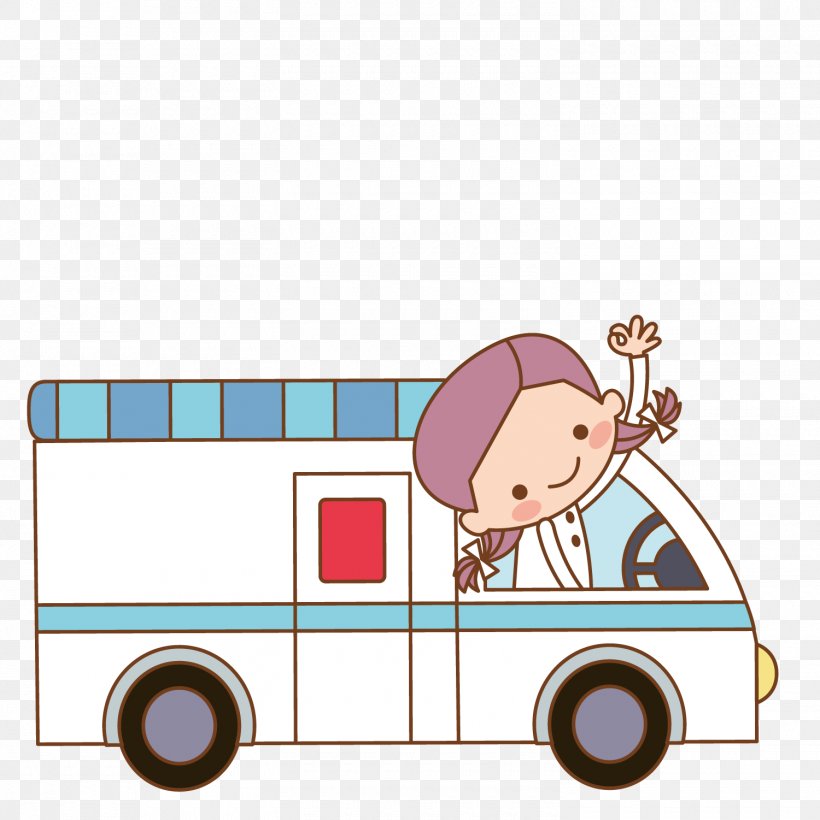 Adobe Illustrator Ambulance Illustration, PNG, 1500x1501px, Ambulance, Area, Art, Cartoon, Coreldraw Download Free