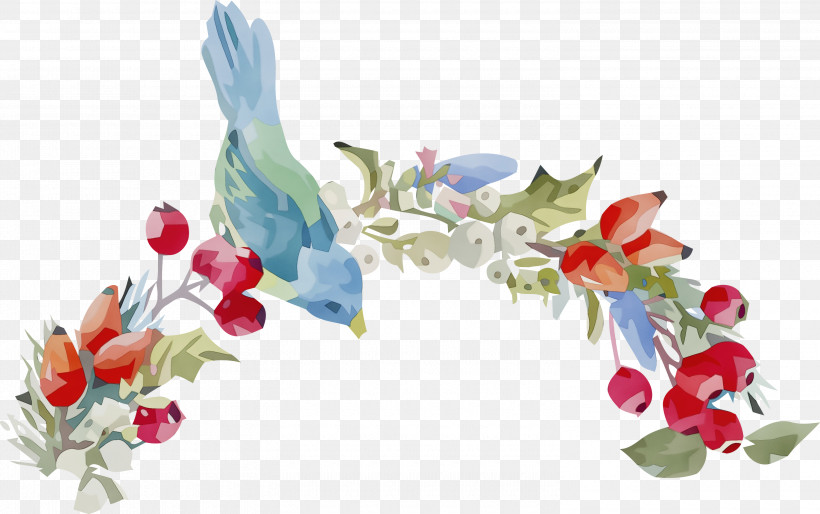 Floral Design, PNG, 3000x1881px, Watercolor, Biology, Birds, Branching, Cut Flowers Download Free