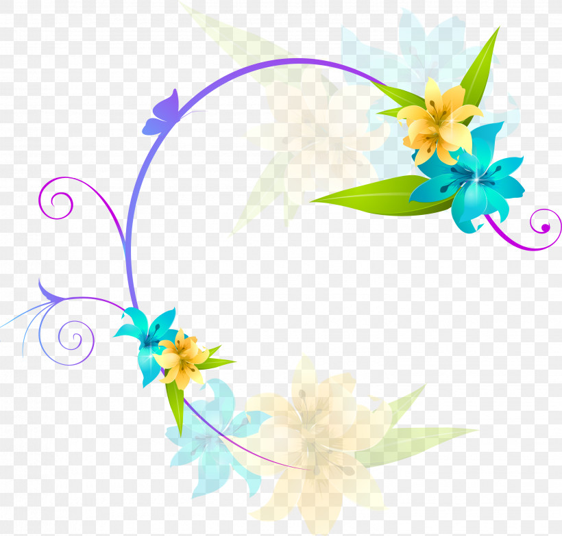 Lily Oval Frame Lily Frame Oval Frame, PNG, 2884x2756px, Lily Oval Frame, Floral Frame, Flower, Lily Frame, Morning Glory Download Free