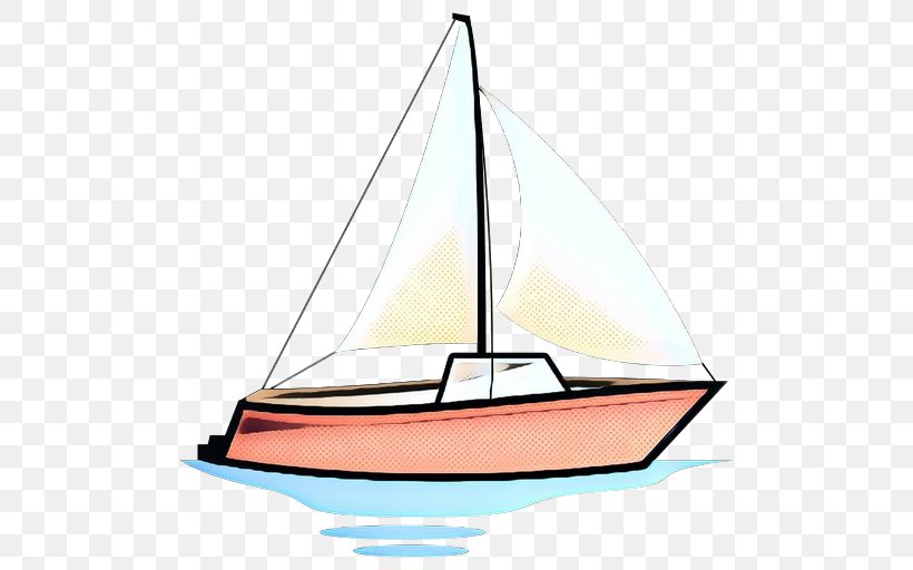 Sail Sailboat Boat Water Transportation Sailing, PNG, 512x512px, Pop Art, Boat, Dinghy Sailing, Mast, Retro Download Free