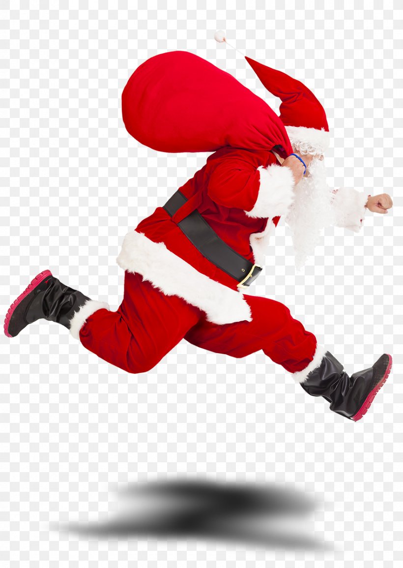 Santa Claus Gift Stock Photography Christmas Running, PNG, 880x1240px, Santa Claus, Christmas, Christmas Eve, Christmas Ornament, Fictional Character Download Free