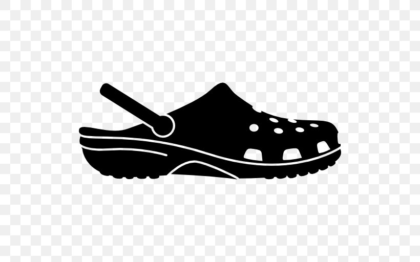 Slipper Nike Free Crocs Shoe Flip-flops, PNG, 512x512px, Slipper, Black, Black And White, Brooks Sports, Clog Download Free