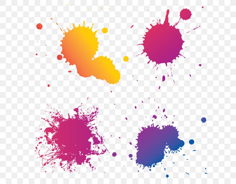 Splash Vector Graphics Color Illustration Image, PNG, 640x640px, Splash, Cdr, Color, Magenta, Organism Download Free